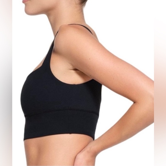 SKIMS Fits Everybody Square Neck Long Line Bra Size Medium Sports Bra Comfort - Picture 3 of 6